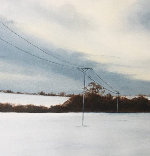 Static lines of silence Original Oil painting sale